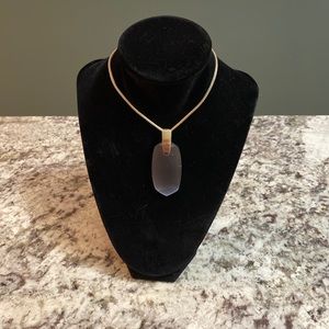 New Kendra Scott Inez Adjustable Pendant Necklace Slate Cats Eye - Gorgeous